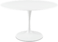 Tulip Round Dining Table Fibreglass/White image.