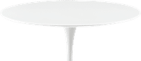 Tulip Round Dining Table Fibreglass/White image.
