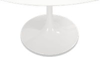Tulip Round Dining Table Fibreglass/White image.