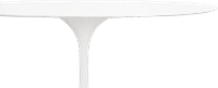 Tulip Style Oval Dining Table Fibreglass/White image.
