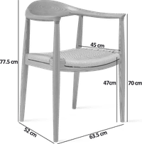 The Chair - PP501 - Reed Cord Seat Solid Ash  image.