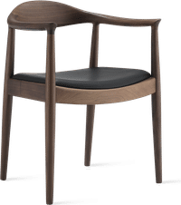 The Chair - PP501 Black/Walnut image.