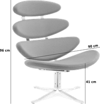 The Corona Chair Wool/Light Pebble Grey image.