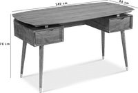 Theo Desk Walnut Veneer image.
