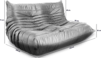 Comfort Style 2 Seater Sofa Mocha image.