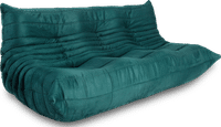 Comfort Style 3 Seater Sofa Bottle Green image.