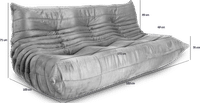 Comfort Style 3 Seater Sofa Bottle Green image.