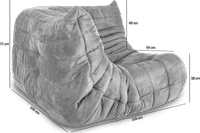 Comfort Style Corner Sofa Dark Grey image.