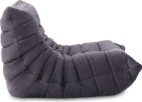 Comfort Style Lounge Sofa Charcoal Grey Alcantara/Alcantara image.