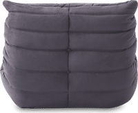 Comfort Style Lounge Sofa Charcoal Grey Alcantara/Alcantara image.