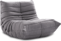 Comfort Style Lounge Sofa Light Grey Alcantara/Alcantara image.