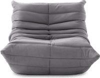 Comfort Style Lounge Sofa Light Grey Alcantara/Alcantara image.
