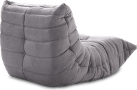 Comfort Style Lounge Sofa Light Grey Alcantara/Alcantara image.