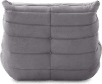 Comfort Style Lounge Sofa Light Grey Alcantara/Alcantara image.