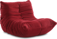 Comfort Style Lounge Sofa Dark Red Velvet/Velvet image.
