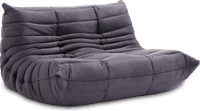 Comfort Style 2-Seater Sofa Charcoal Grey Alcantara/Alcantara image.