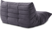 Comfort Style 2-Seater Sofa Charcoal Grey Alcantara/Alcantara image.