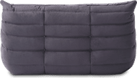 Comfort Style 2-Seater Sofa Charcoal Grey Alcantara/Alcantara image.