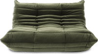 Comfort Style 2-Seater Sofa Bottle Green Velvet/Velvet image.