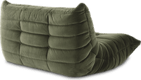Comfort Style 2-Seater Sofa Bottle Green Velvet/Velvet image.