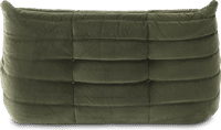 Comfort Style 2-Seater Sofa Bottle Green Velvet/Velvet image.