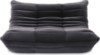 Comfort Style 2-Seater Sofa Dark Grey Velvet/Velvet image.