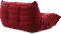 Comfort Style 2-Seater Sofa Dark Red Velvet/Velvet image.