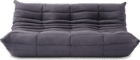 Comfort Style 3-Seater Sofa Charcoal Grey Alcantara/Alcantara image.
