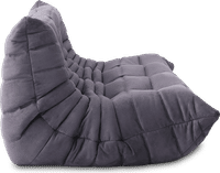 Comfort Style 3-Seater Sofa Charcoal Grey Alcantara/Alcantara image.