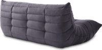 Comfort Style 3-Seater Sofa Charcoal Grey Alcantara/Alcantara image.
