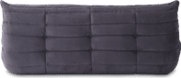 Comfort Style 3-Seater Sofa Charcoal Grey Alcantara/Alcantara image.