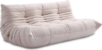 Comfort Style 3-Seater Sofa Creamy Alcantara/Alcantara image.