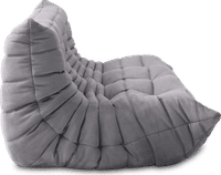 Comfort Style 3-Seater Sofa Light Grey Alcantara/Alcantara image.
