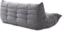 Comfort Style 3-Seater Sofa Light Grey Alcantara/Alcantara image.