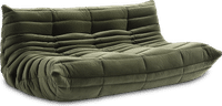 Comfort Style 3-Seater Sofa Bottle Green Velvet/Velvet image.