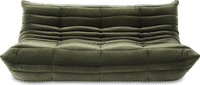 Comfort Style 3-Seater Sofa Bottle Green Velvet/Velvet image.