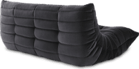 Comfort Style 3-Seater Sofa Dark Grey Velvet/Velvet image.