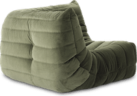 Comfort Style Curve Sofa Bottle Green Velvet/Velvet image.