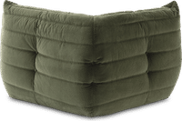 Comfort Style Curve Sofa Bottle Green Velvet/Velvet image.