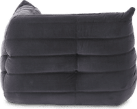 Comfort Style Curve Sofa Dark Grey Velvet/Velvet image.