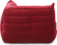 Comfort Style Curve Sofa Dark Red Velvet/Velvet image.