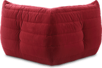 Comfort Style Curve Sofa Dark Red Velvet/Velvet image.