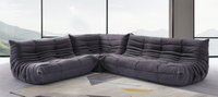 Comfort Style 2-Seater Sofa Charcoal Grey Alcantara/Alcantara image.