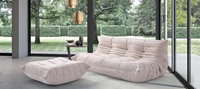 Comfort Style 3-Seater Sofa Creamy Alcantara/Alcantara image.