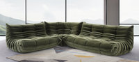 Comfort Style Sofa Ottoman Bottle Green Velvet/Velvet image.