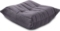 Comfort Style Sofa Ottoman Charcoal Grey Alcantara/Alcantara image.