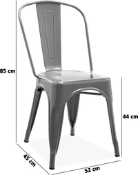 Tolix A Chair  White image.