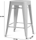 Tolix Bar Stool White image.