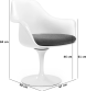Tulip Armchair  Deep Red image.