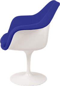 Tulip Carver Chair Blue/White image.